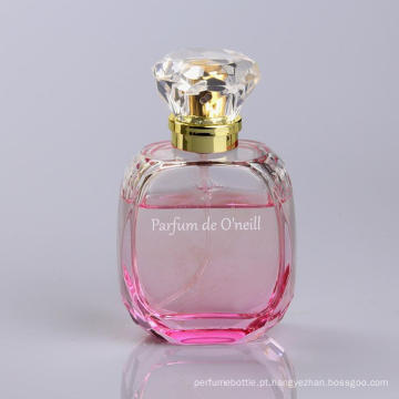 Garrafa de vidro vazia do perfume original cor-de-rosa 50ml